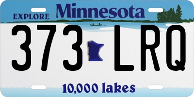 MN license plate 373LRQ