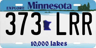MN license plate 373LRR