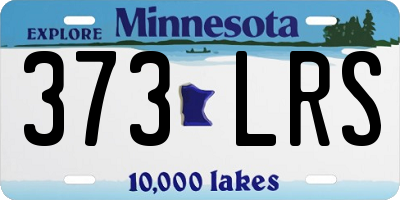 MN license plate 373LRS