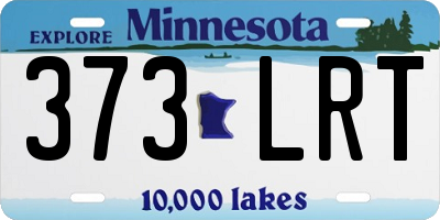 MN license plate 373LRT