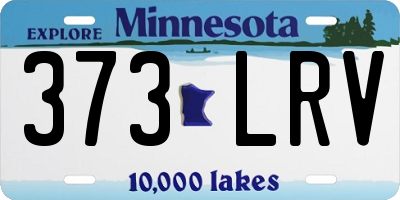 MN license plate 373LRV