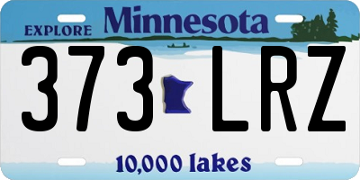 MN license plate 373LRZ