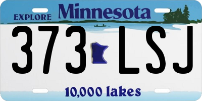 MN license plate 373LSJ