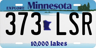MN license plate 373LSR
