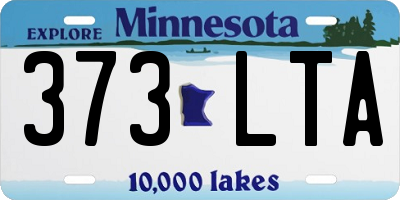 MN license plate 373LTA
