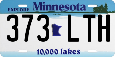 MN license plate 373LTH