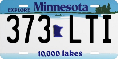 MN license plate 373LTI