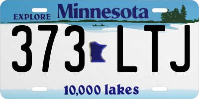MN license plate 373LTJ