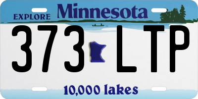 MN license plate 373LTP