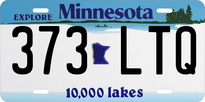 MN license plate 373LTQ