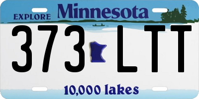 MN license plate 373LTT