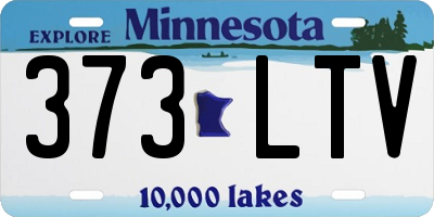 MN license plate 373LTV