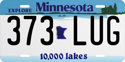 MN license plate 373LUG