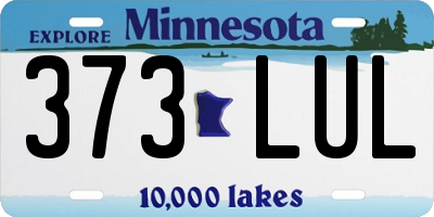 MN license plate 373LUL