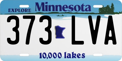 MN license plate 373LVA