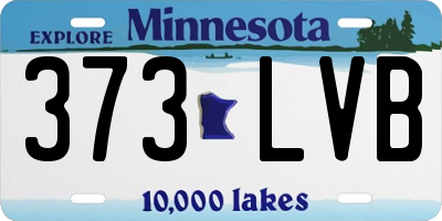MN license plate 373LVB