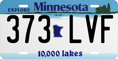 MN license plate 373LVF