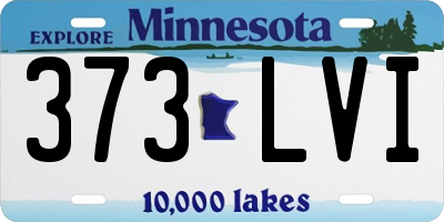 MN license plate 373LVI