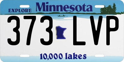 MN license plate 373LVP