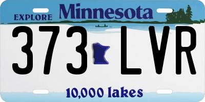 MN license plate 373LVR