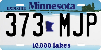 MN license plate 373MJP