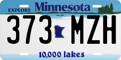 MN license plate 373MZH