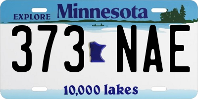 MN license plate 373NAE