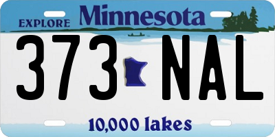 MN license plate 373NAL