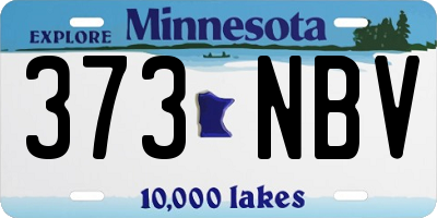 MN license plate 373NBV