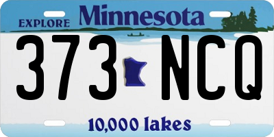 MN license plate 373NCQ