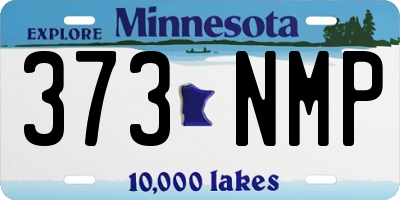 MN license plate 373NMP