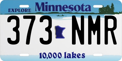MN license plate 373NMR