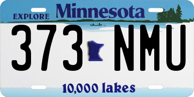MN license plate 373NMU