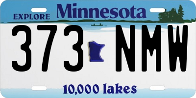 MN license plate 373NMW