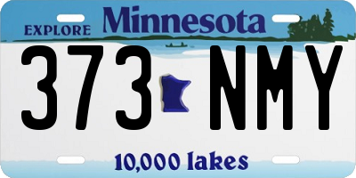 MN license plate 373NMY