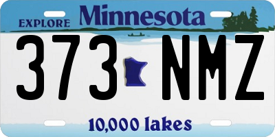 MN license plate 373NMZ