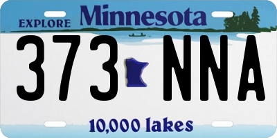 MN license plate 373NNA