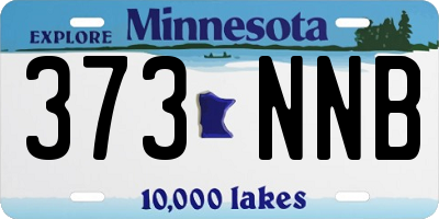 MN license plate 373NNB