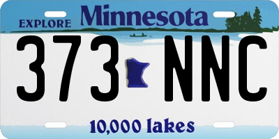 MN license plate 373NNC