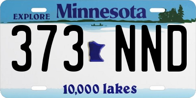 MN license plate 373NND