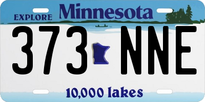 MN license plate 373NNE