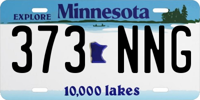 MN license plate 373NNG