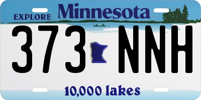 MN license plate 373NNH