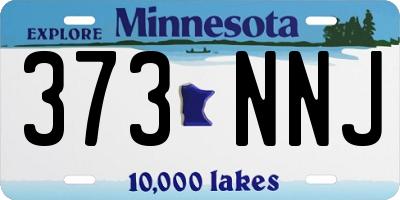 MN license plate 373NNJ