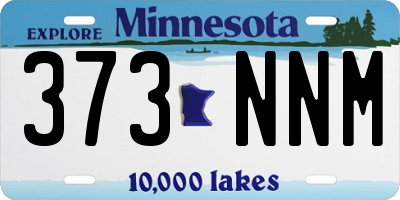 MN license plate 373NNM