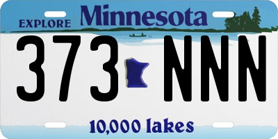 MN license plate 373NNN