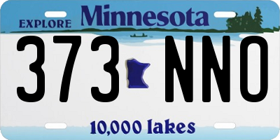 MN license plate 373NNO