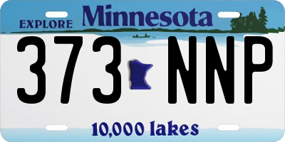 MN license plate 373NNP