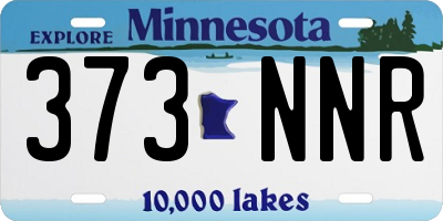 MN license plate 373NNR