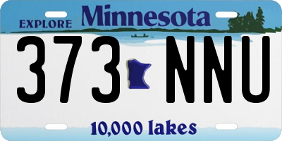 MN license plate 373NNU